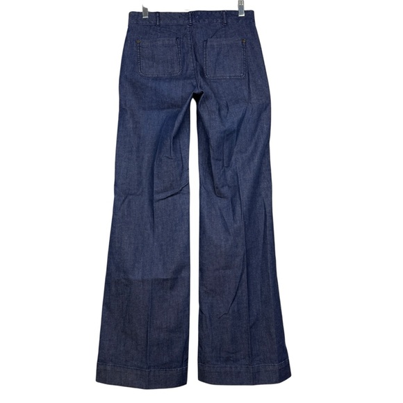 Sundance Liberty Flare Dark Wash Denim Flared Boot Pants - Picture 4 of 7